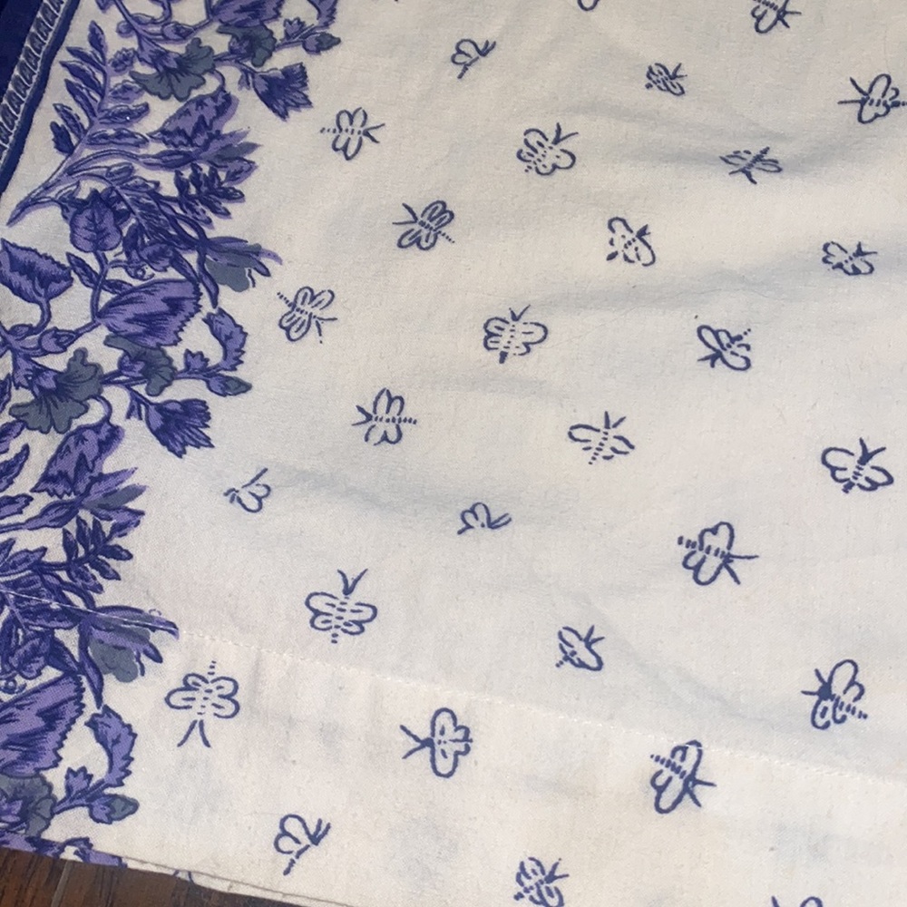 Williams Sonoma butterfly / dragonfly floral cafe curtains - Picture 2 of 4